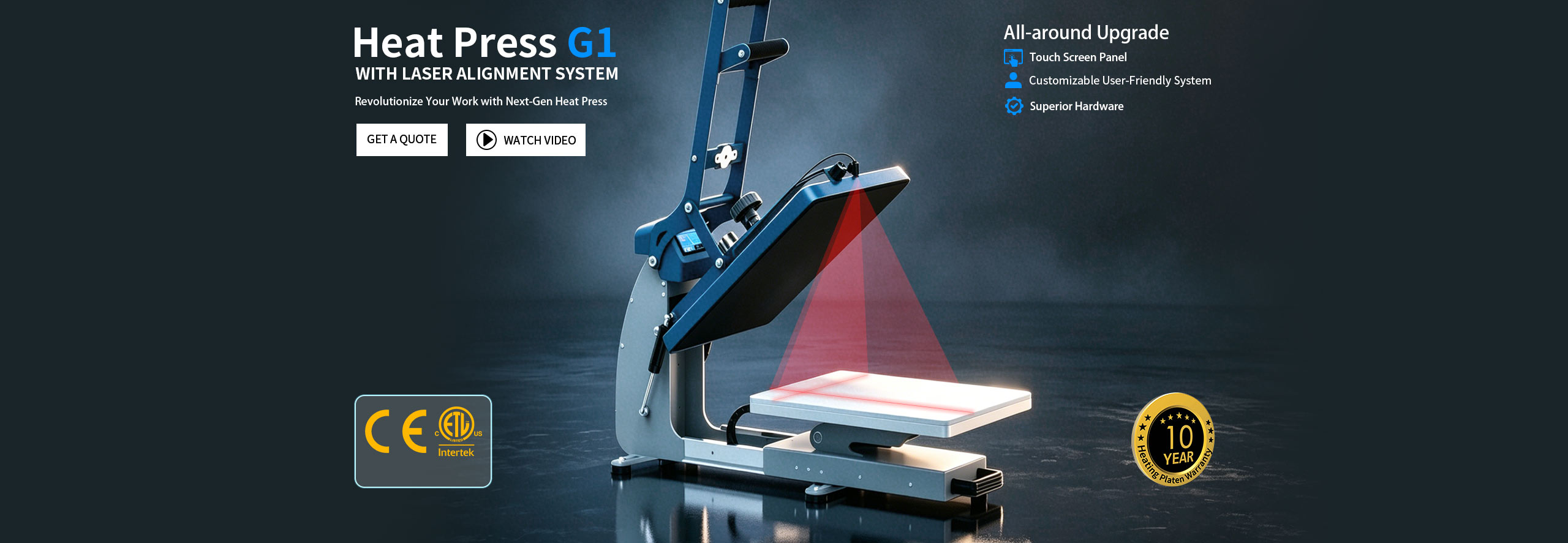 Heat Press G1 with Laser Alignment System