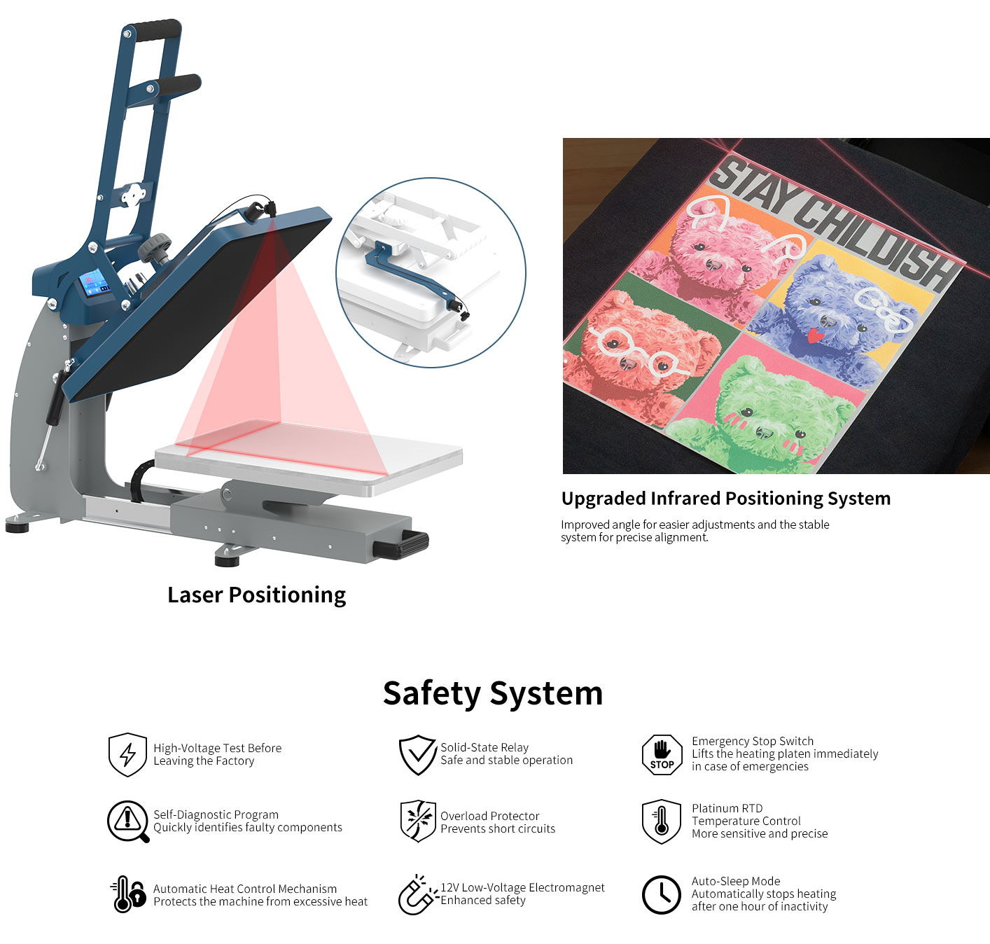 Heat Press G1 with Laser Alignment System