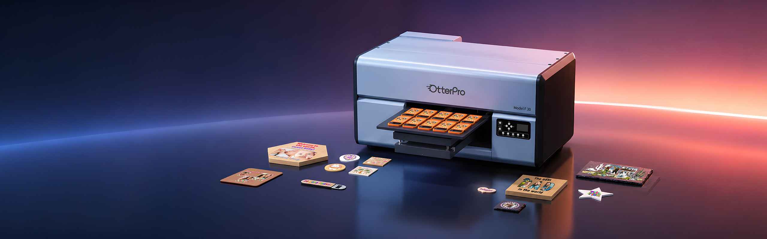 Model F30 UV flatbed printer