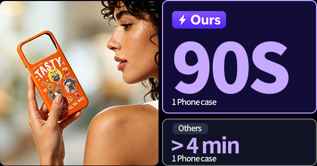 90 seconds print speed
