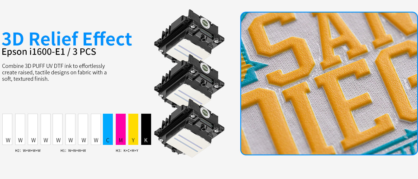 3D PUFF UV DTF Printer