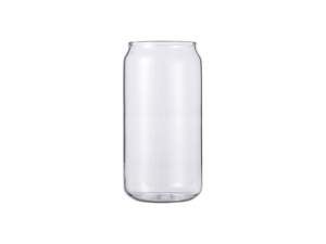 18oz/550ml Full Color Can Glass Mug with Straw
